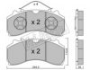 fri.tech. 950.0 Brake Pad Set, disc brake